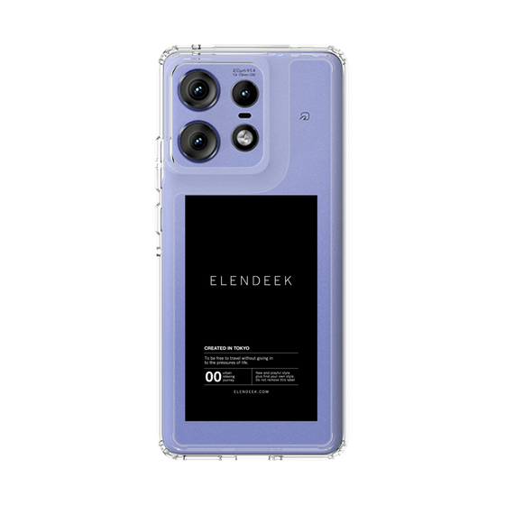 Slim Protection Case［ ELENDEEK - Logo Sticker - Black ］