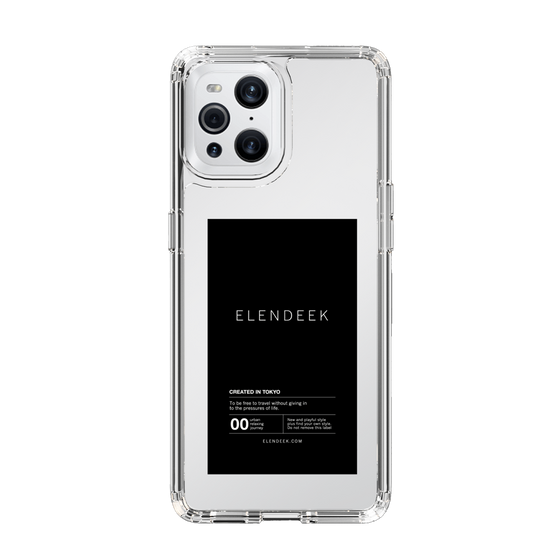 Slim Protection Case［ ELENDEEK - Logo Sticker - Black ］