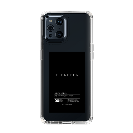 Slim Protection Case［ ELENDEEK - Logo Sticker - Black ］
