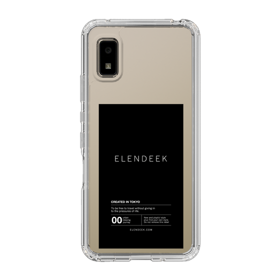 Slim Protection Case［ ELENDEEK - Logo Sticker - Black ］