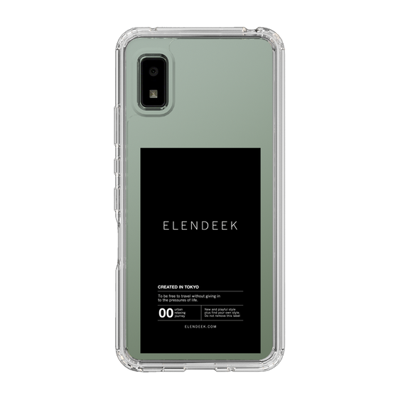 Slim Protection Case［ ELENDEEK - Logo Sticker - Black ］