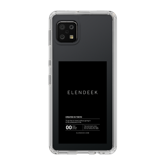Slim Protection Case［ ELENDEEK - Logo Sticker - Black ］