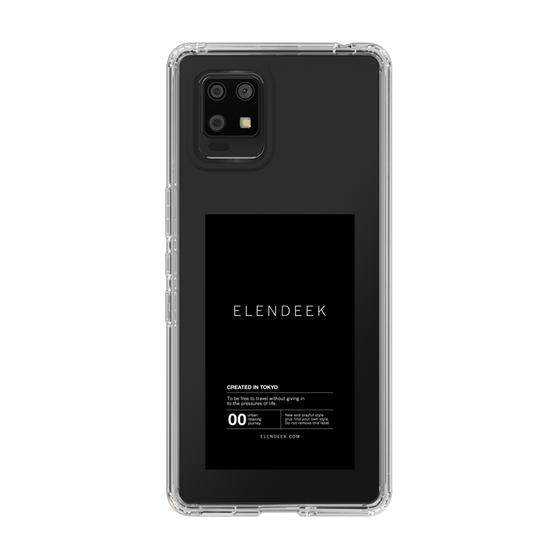 Slim Protection Case［ ELENDEEK - Logo Sticker - Black ］
