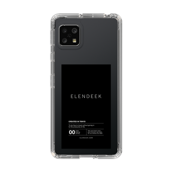 Slim Protection Case［ ELENDEEK - Logo Sticker - Black ］