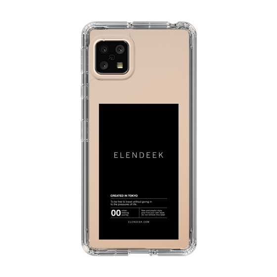Slim Protection Case［ ELENDEEK - Logo Sticker - Black ］