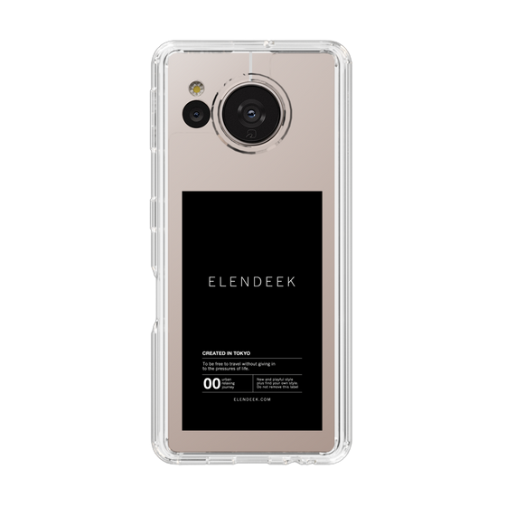 Slim Protection Case［ ELENDEEK - Logo Sticker - Black ］