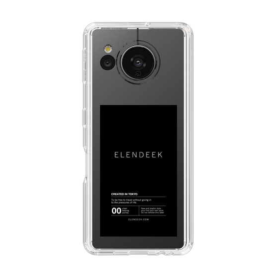 Slim Protection Case［ ELENDEEK - Logo Sticker - Black ］