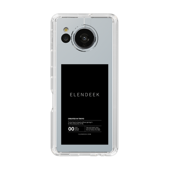 Slim Protection Case［ ELENDEEK - Logo Sticker - Black ］