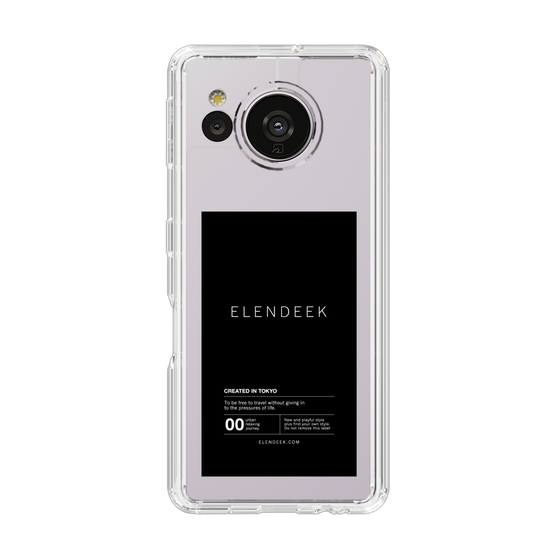 Slim Protection Case［ ELENDEEK - Logo Sticker - Black ］