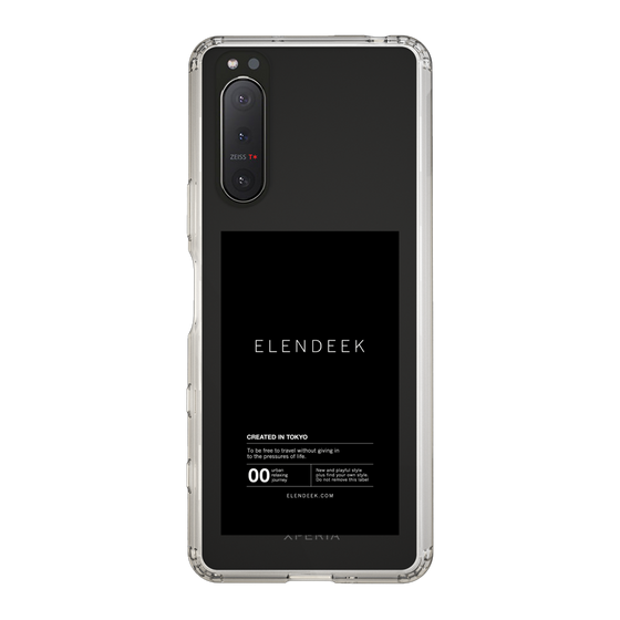 Slim Protection Case［ ELENDEEK - Logo Sticker - Black ］