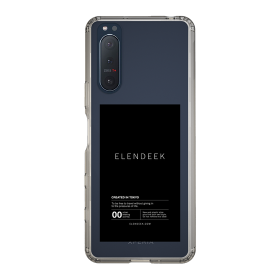 Slim Protection Case［ ELENDEEK - Logo Sticker - Black ］
