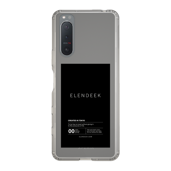 Slim Protection Case［ ELENDEEK - Logo Sticker - Black ］