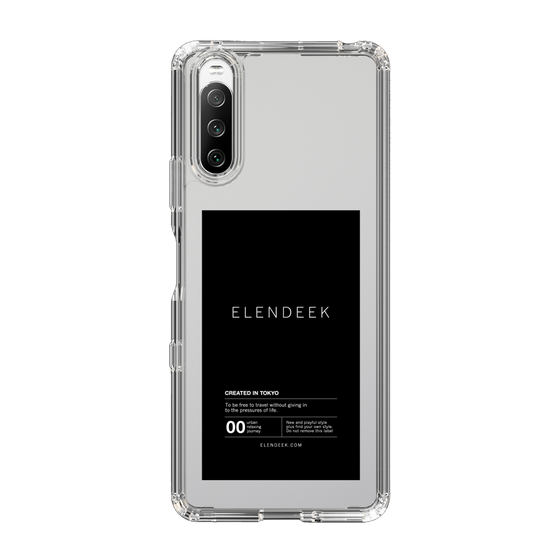 Slim Protection Case［ ELENDEEK - Logo Sticker - Black ］