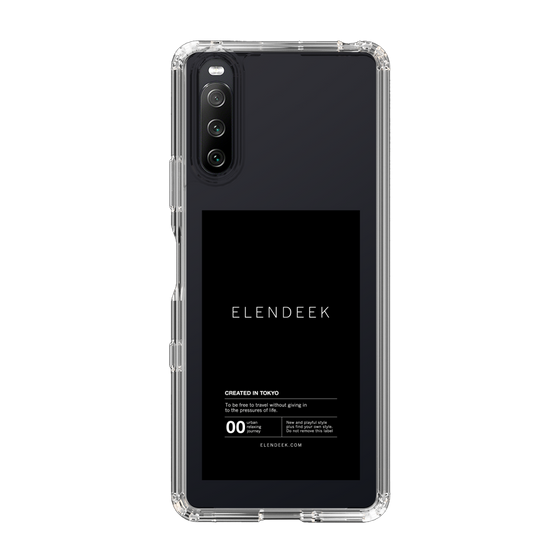 Slim Protection Case［ ELENDEEK - Logo Sticker - Black ］