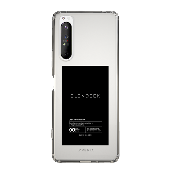 Slim Protection Case［ ELENDEEK - Logo Sticker - Black ］