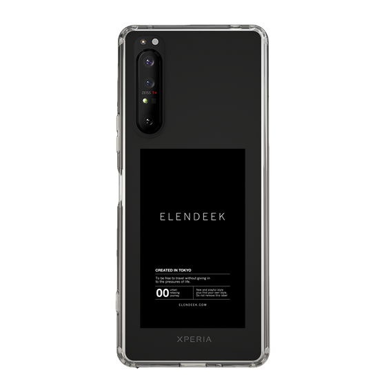 Slim Protection Case［ ELENDEEK - Logo Sticker - Black ］
