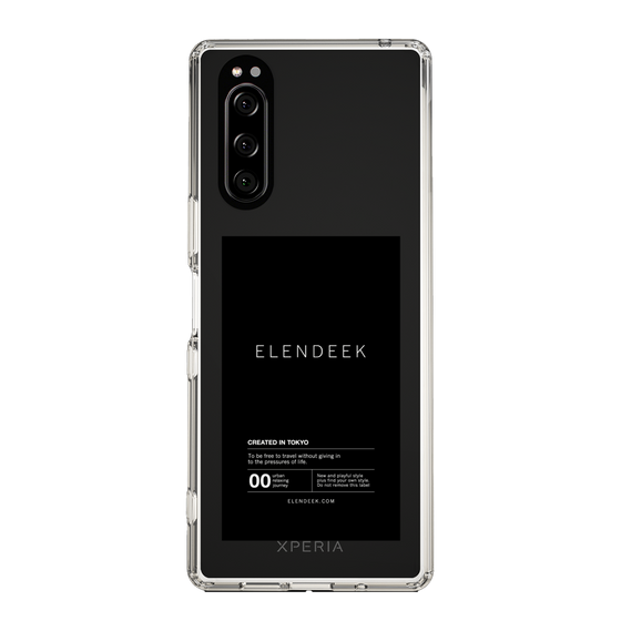 Slim Protection Case［ ELENDEEK - Logo Sticker - Black ］