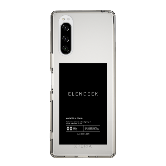 Slim Protection Case［ ELENDEEK - Logo Sticker - Black ］