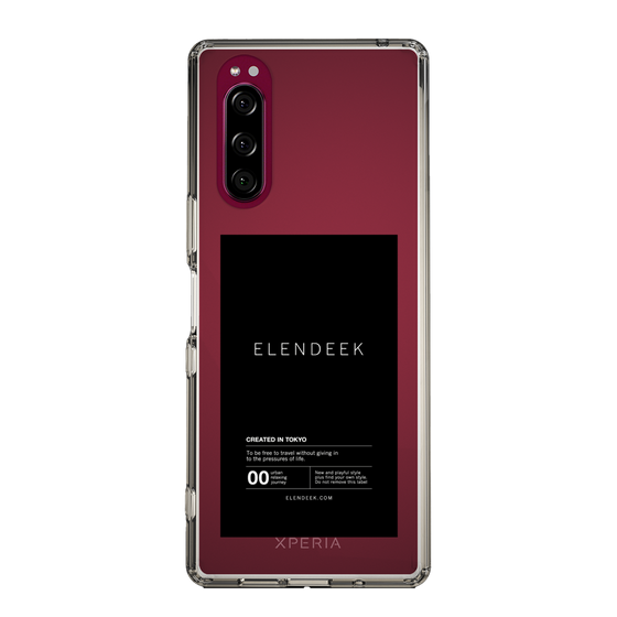 Slim Protection Case［ ELENDEEK - Logo Sticker - Black ］