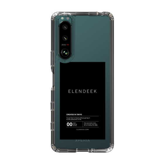 Slim Protection Case［ ELENDEEK - Logo Sticker - Black ］