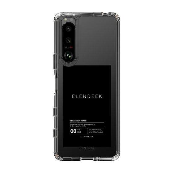 Slim Protection Case［ ELENDEEK - Logo Sticker - Black ］