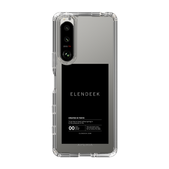 Slim Protection Case［ ELENDEEK - Logo Sticker - Black ］