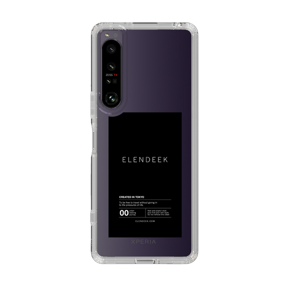 Slim Protection Case［ ELENDEEK - Logo Sticker - Black ］