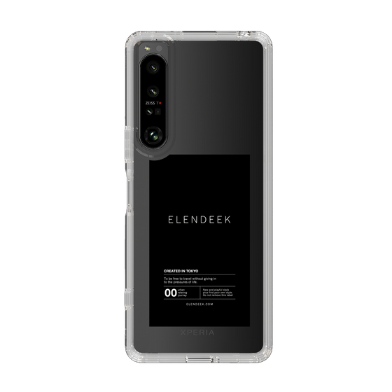 Slim Protection Case［ ELENDEEK - Logo Sticker - Black ］