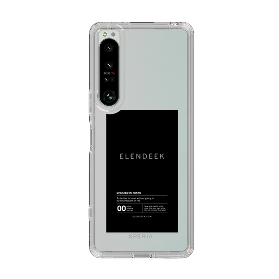 Slim Protection Case［ ELENDEEK - Logo Sticker - Black ］