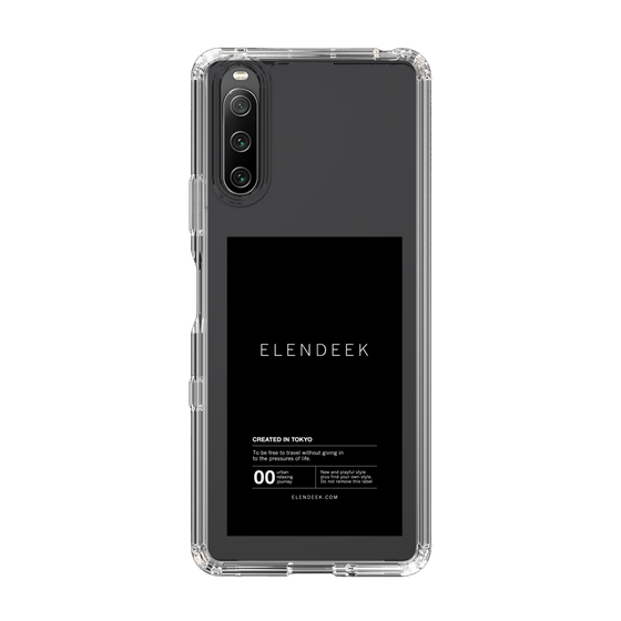 Slim Protection Case［ ELENDEEK - Logo Sticker - Black ］