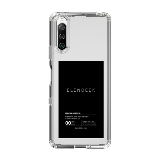 Slim Protection Case［ ELENDEEK - Logo Sticker - Black ］