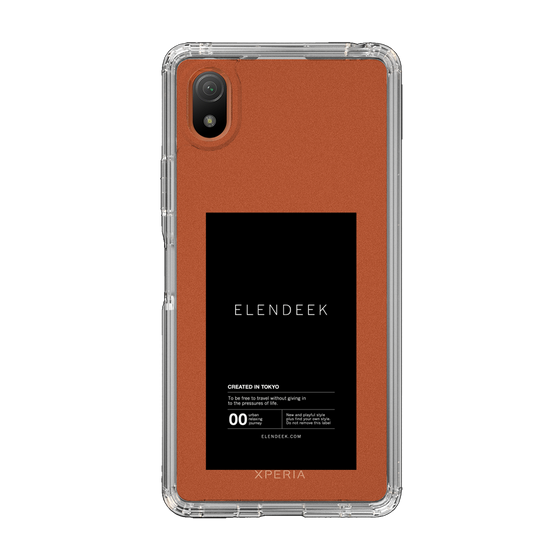 Slim Protection Case［ ELENDEEK - Logo Sticker - Black ］