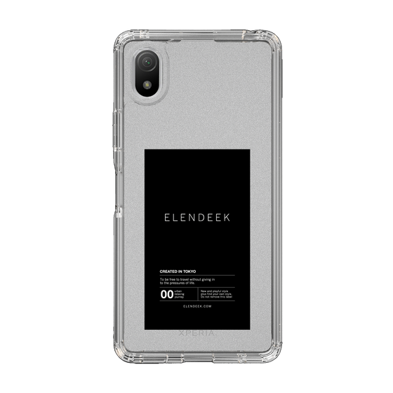 Slim Protection Case［ ELENDEEK - Logo Sticker - Black ］