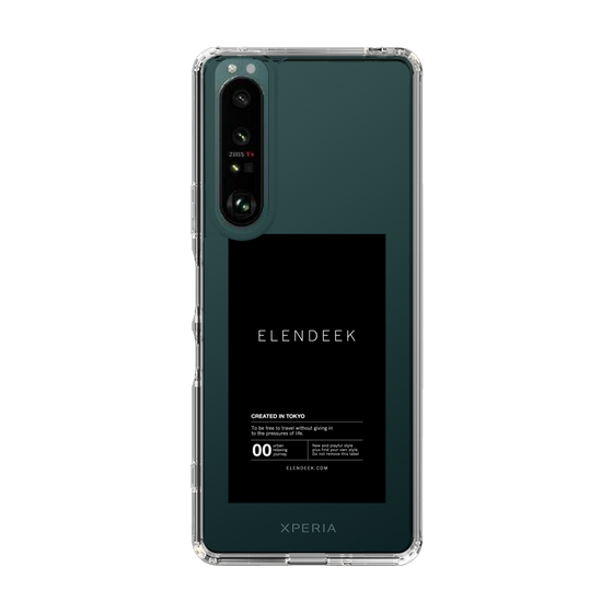 Slim Protection Case［ ELENDEEK - Logo Sticker - Black ］