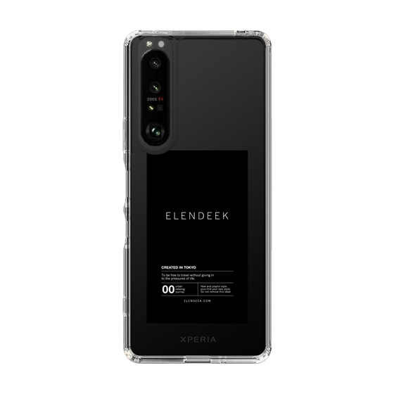 Slim Protection Case［ ELENDEEK - Logo Sticker - Black ］