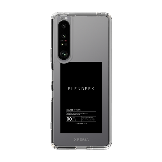 Slim Protection Case［ ELENDEEK - Logo Sticker - Black ］