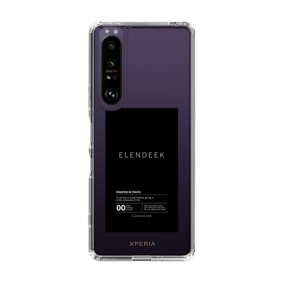 Slim Protection Case［ ELENDEEK - Logo Sticker - Black ］