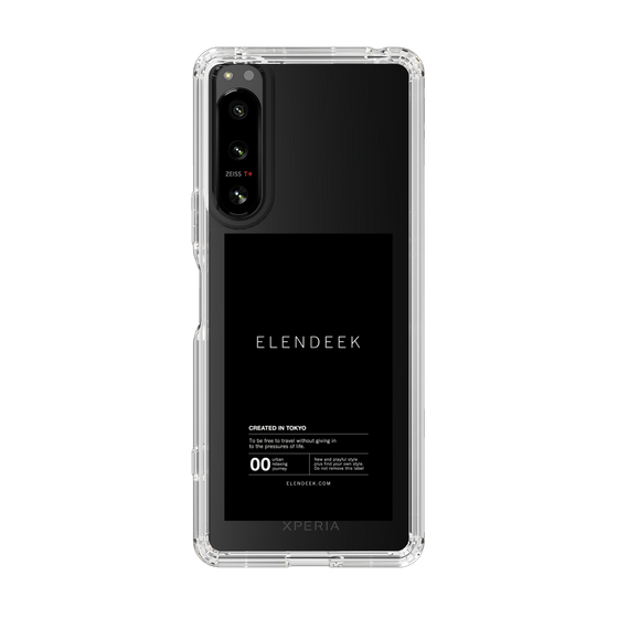 Slim Protection Case［ ELENDEEK - Logo Sticker - Black ］