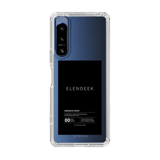 Slim Protection Case［ ELENDEEK - Logo Sticker - Black ］