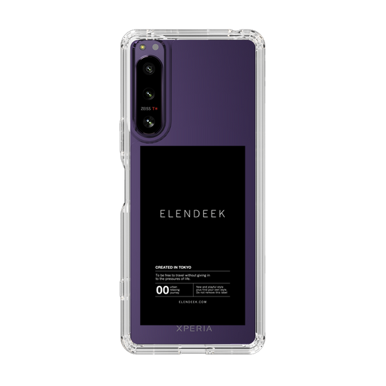 Slim Protection Case［ ELENDEEK - Logo Sticker - Black ］