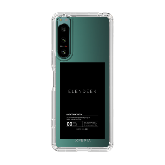 Slim Protection Case［ ELENDEEK - Logo Sticker - Black ］