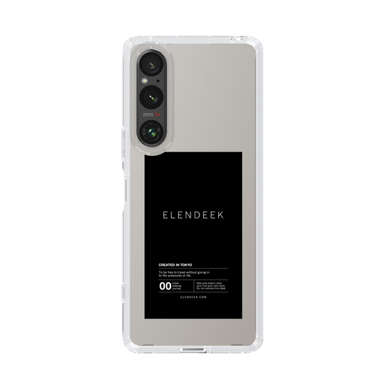 Slim Protection Case［ ELENDEEK - Logo Sticker - Black ］