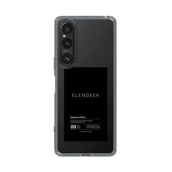 Slim Protection Case［ ELENDEEK - Logo Sticker - Black ］