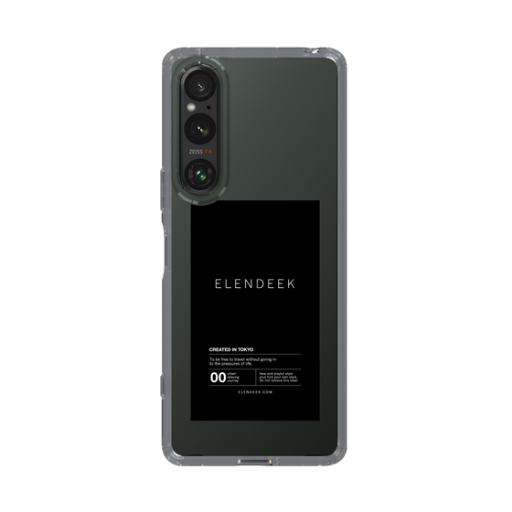 Slim Protection Case［ ELENDEEK - Logo Sticker - Black ］