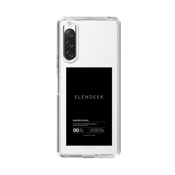 Slim Protection Case［ ELENDEEK - Logo Sticker - Black ］
