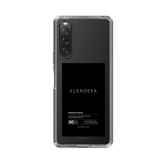 Slim Protection Case［ ELENDEEK - Logo Sticker - Black ］