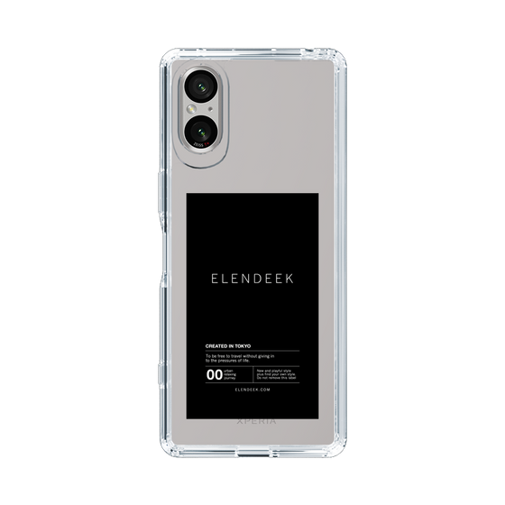 Slim Protection Case［ ELENDEEK - Logo Sticker - Black ］