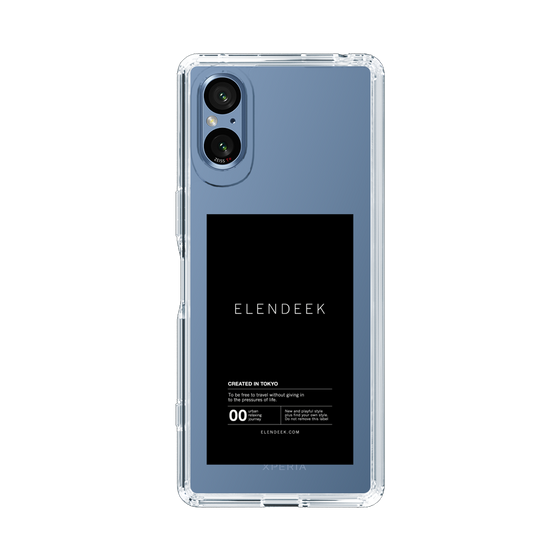 Slim Protection Case［ ELENDEEK - Logo Sticker - Black ］