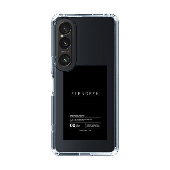 Slim Protection Case［ ELENDEEK - Logo Sticker - Black ］