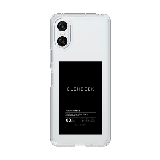 Slim Protection Case［ ELENDEEK - Logo Sticker - Black ］